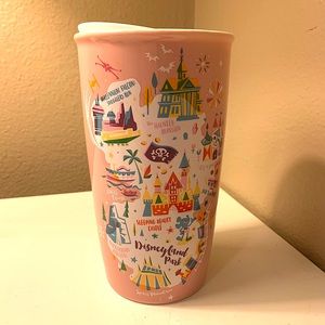 Brand New Pink Disneyland Starbucks Travel Mug